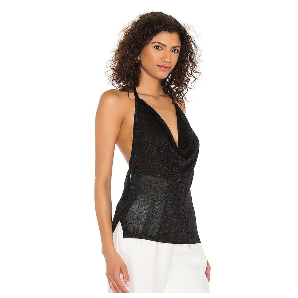 525 Cowl Neck Top in Black